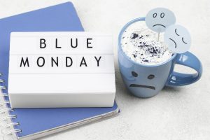 natpis blue monday