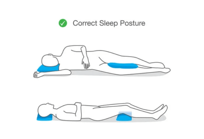 ilustracija jastuka i položaja tijela