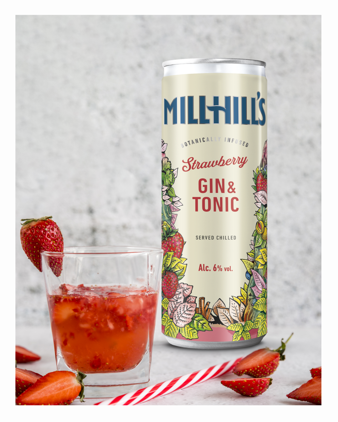 Millhill's Strawberry Gin & Tonic